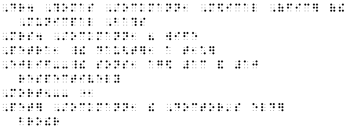 Simulated braille for cast of characters